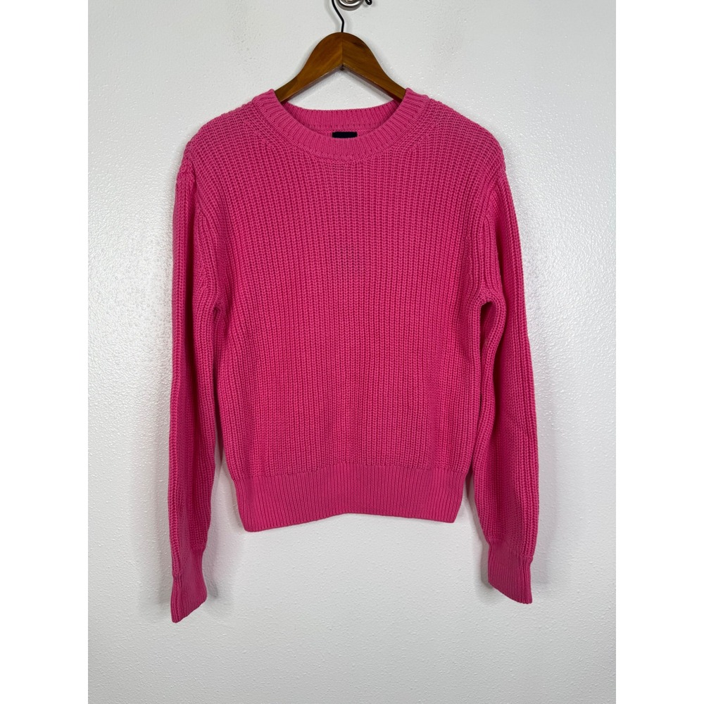 Gap Womens Pink Shaker Stitch Cotton Crewneck Sweater XS GP010049